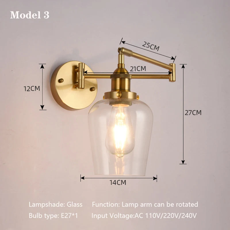 applique murale led pliable écologique avec bras réglable moderne - vue 7 sur 11