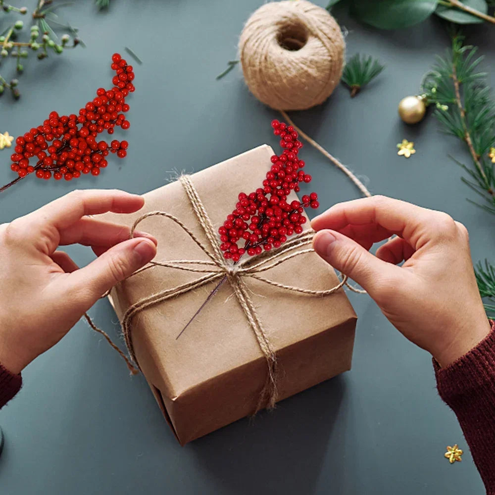 branche de baies artificielles pour décoration de Noël - vue 6 sur 12