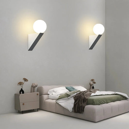 applique murale moderne en verre pour intérieur avec éclairage led - vue 3 sur 8