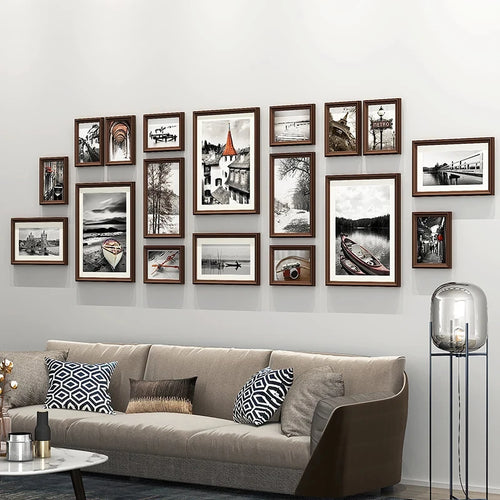 ensemble de cadres photo créatifs pour décoration moderne - vue 2 sur 8