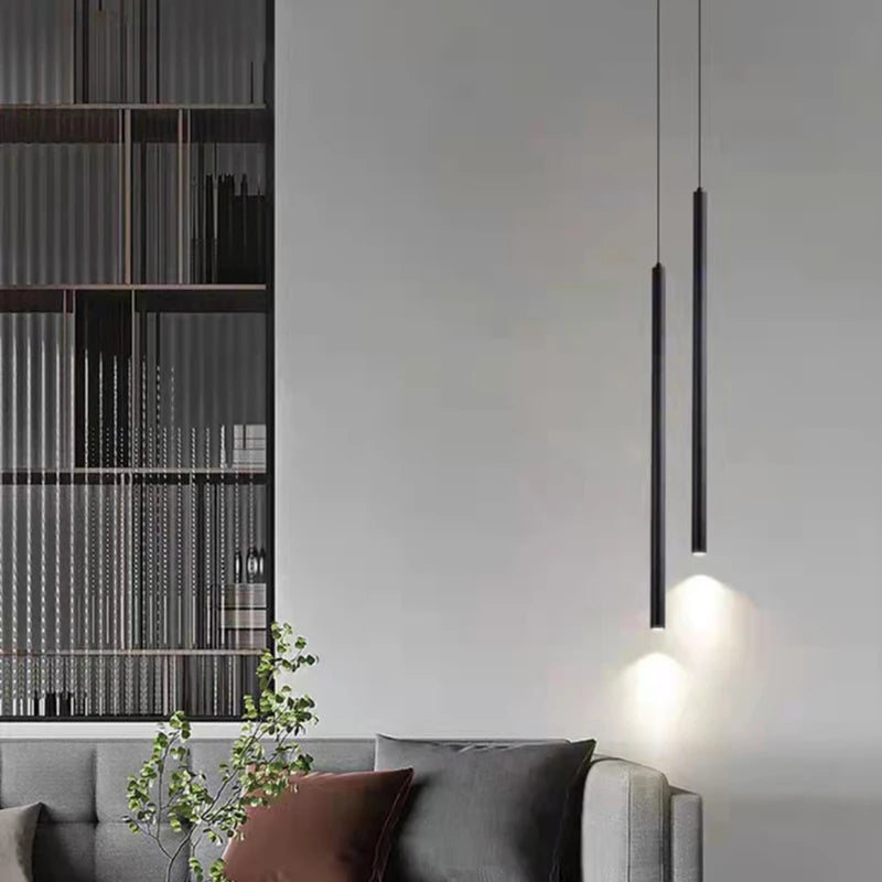 suspension minimalistes en cuivre fil réglable 4000k - vue 4 sur 10