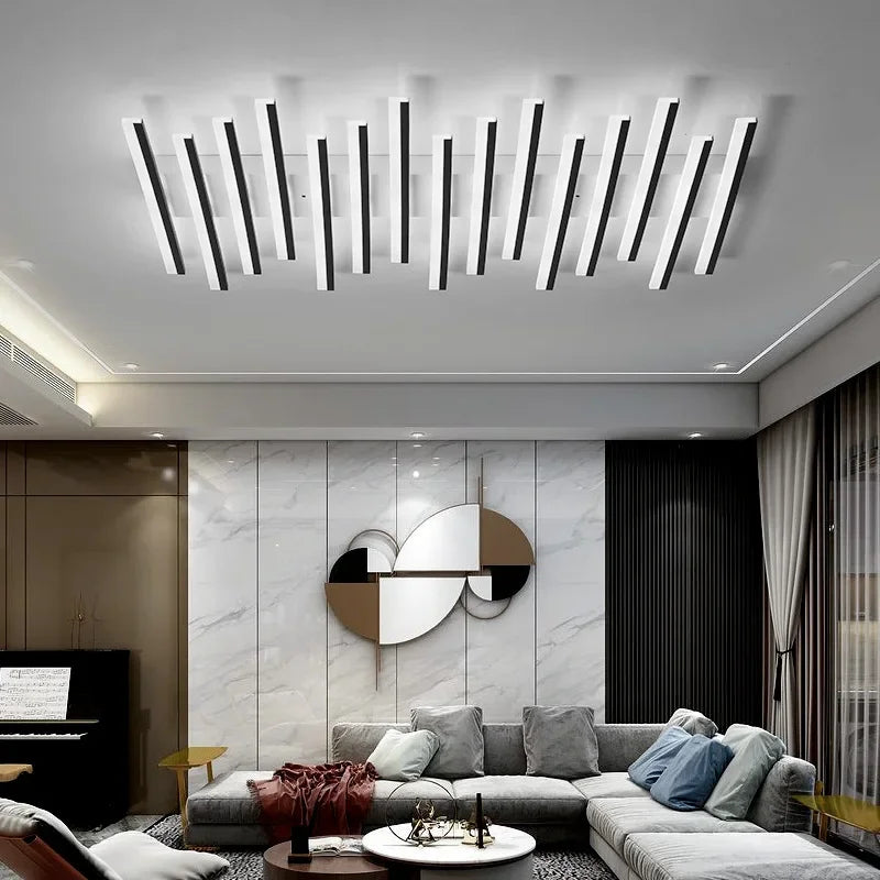 lustre nordique acrylique led moderne pour bar restaurant - vue 3 sur 12