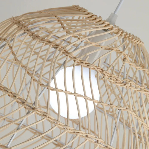 suspension en rotin naturel pour décoration intérieure élégante - vue 6 sur 14