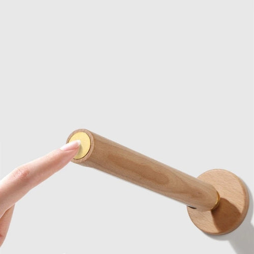 applique murale magnétique rotative en bois avec chargement usb et gradation tactile - vue 2 sur 7