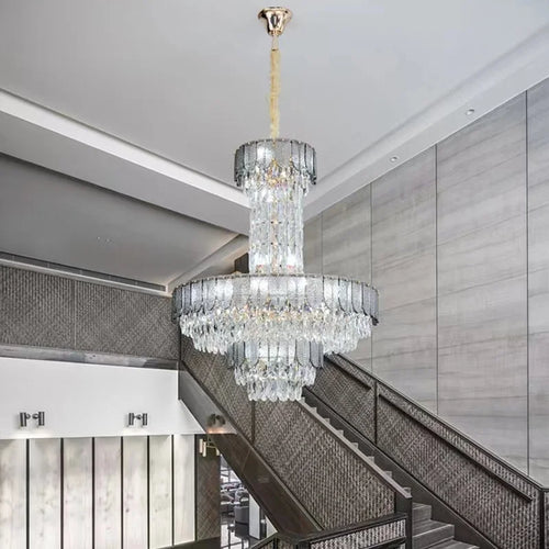 lustre en cristal de luxe pour hôtel et villa - vue 7 sur 24