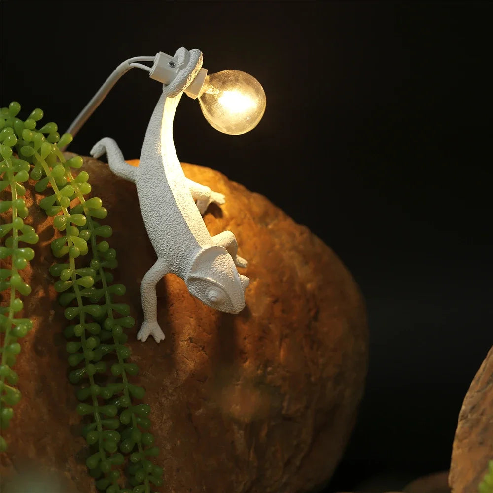 veilleuse lézard nordique lampe décorative moderne à LED - vue 5 sur 11