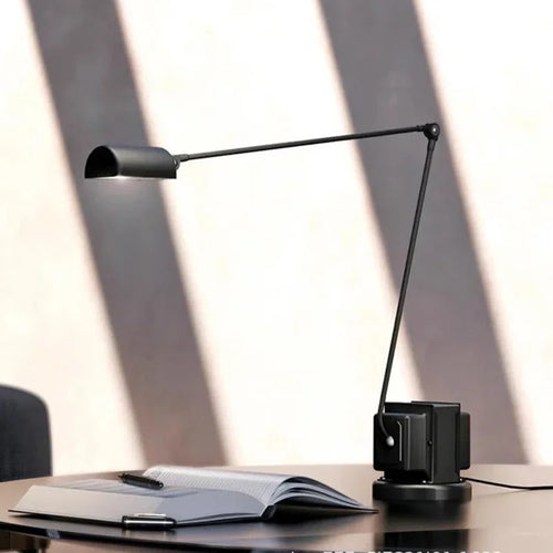 lampadaire moderne au design italien avec bras pivotant ajustable - vue 5 sur 14