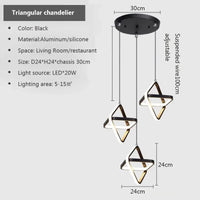 lustre moderne à LED pour un éclairage élégant et décoratif