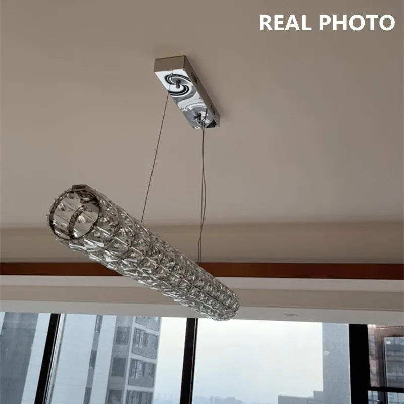 lustre moderne led en cristal k9 art décor maison - vue 4 sur 13