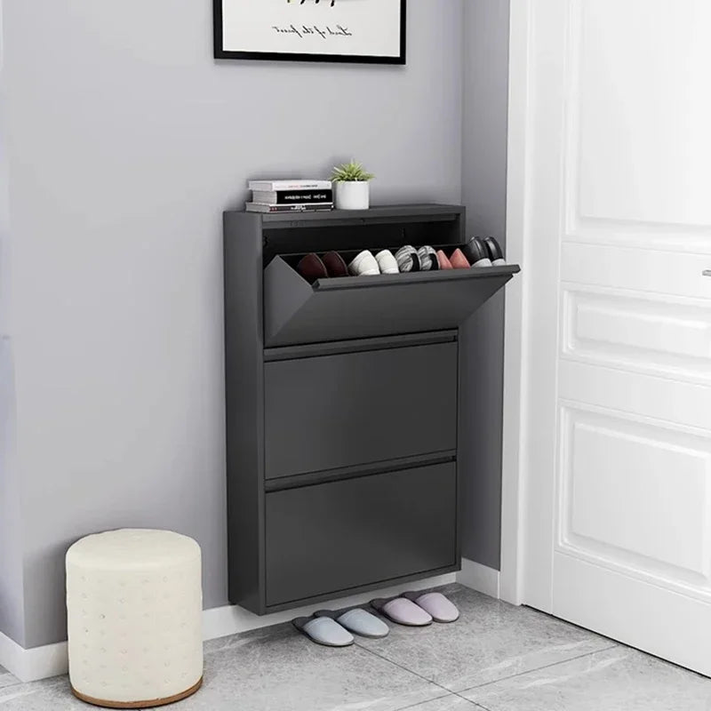 étagère à chaussures moderne en bois pour rangement intérieur élégant - vue 3 sur 53