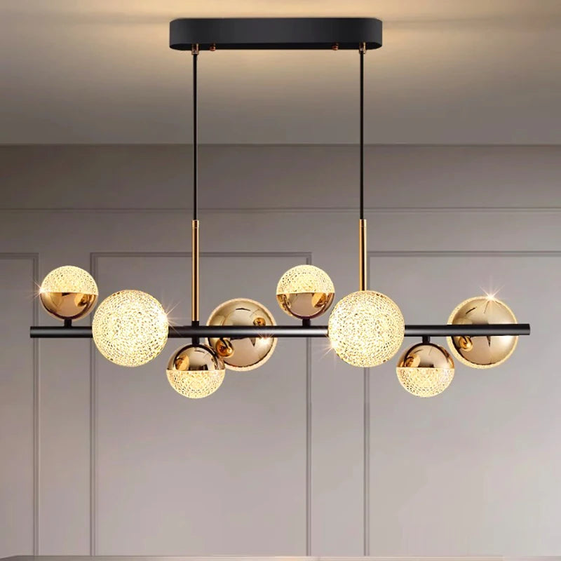 lustre nordique décoratif suspension éclairage intérieur - vue 2 sur 8