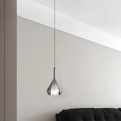 lustre design italien moderne minimaliste en verre - vue 7 sur 10