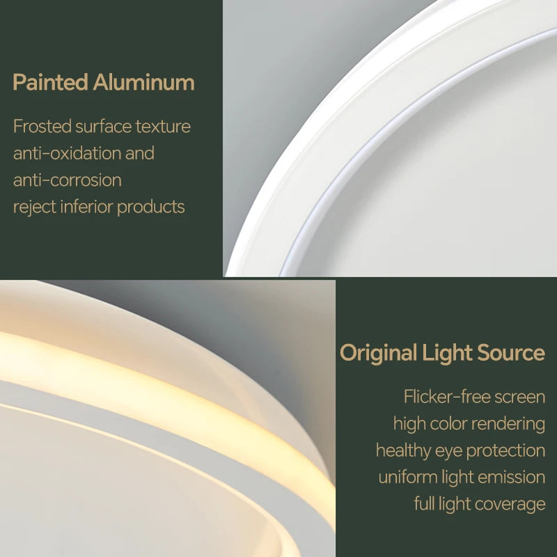 plafonnier led moderne nordique pour décoration intérieure maison - vue 6 sur 12