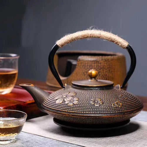 Théière japonaise en fonte émaillée avec infuseur 750ml - vue 5 sur 7