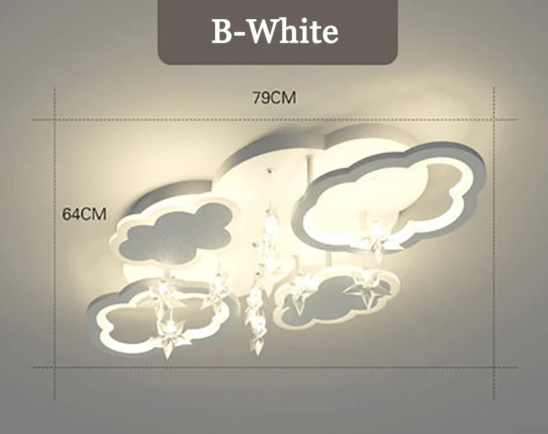 plafonnier nuage pour chambre enfant décoration moderne minimaliste
