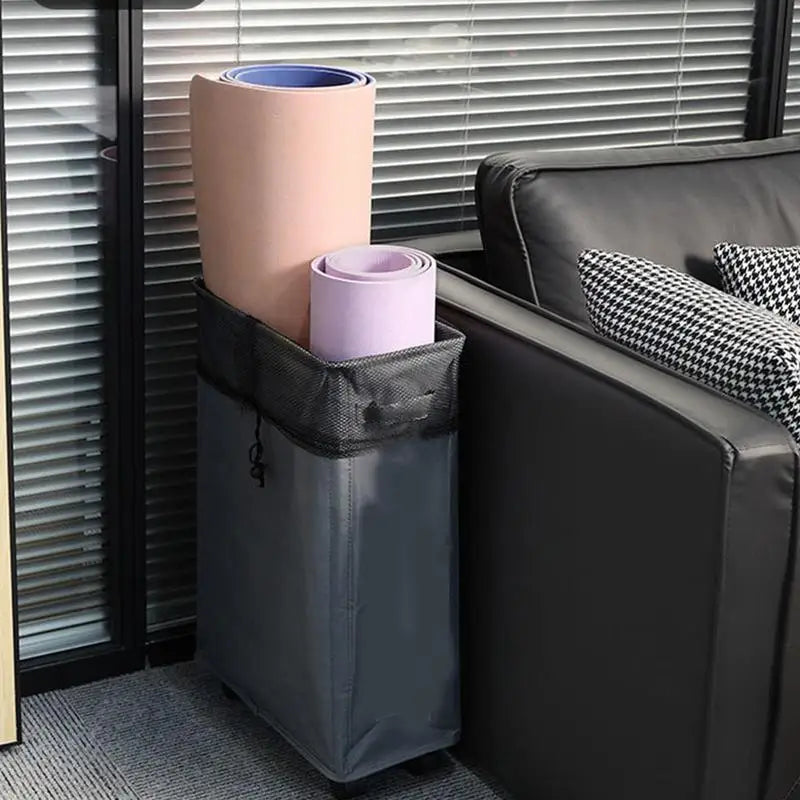 panier à linge pliable avec roulettes grande capacité étanche multifonctionnel - vue 3 sur 8