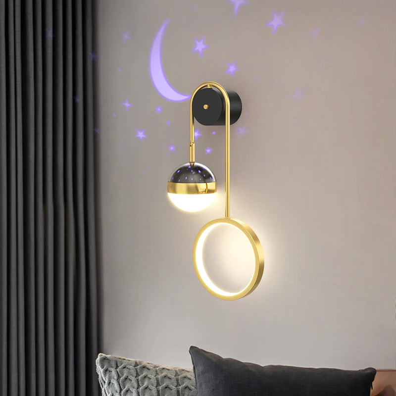 applique murale led pour enfants étoile luxe éclairage intérieur - vue 3 sur 9