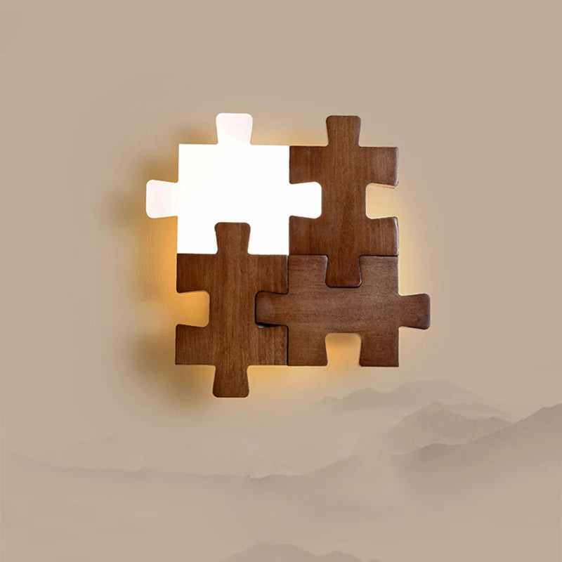 Applique murale LED en bois au design nordique - vue 1 sur 8