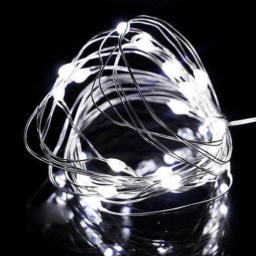 lot de 10 lampes à vin en liège à led pour fêtes d'anniversaire
