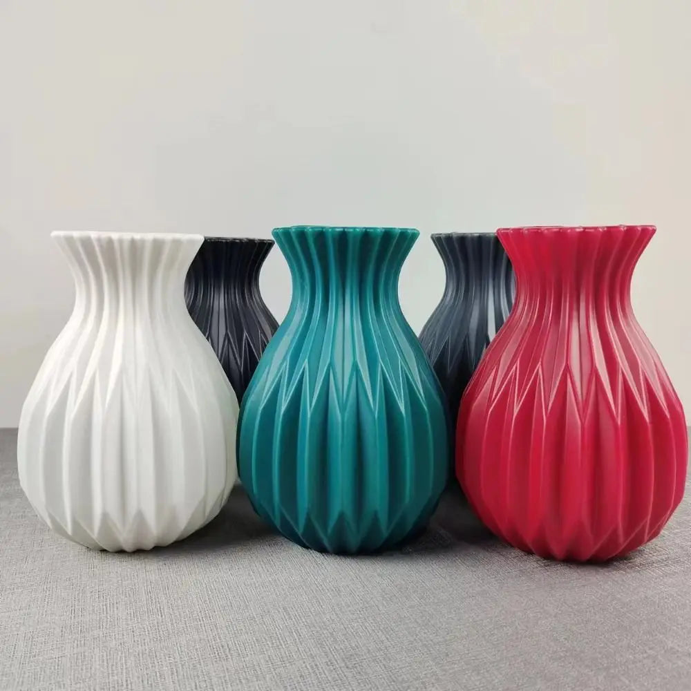 pot à fleurs moderne en plastique pour décoration nordique - vue 3 sur 9