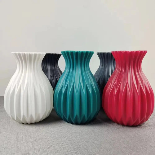 pot à fleurs moderne en plastique pour décoration nordique - vue 4 sur 9