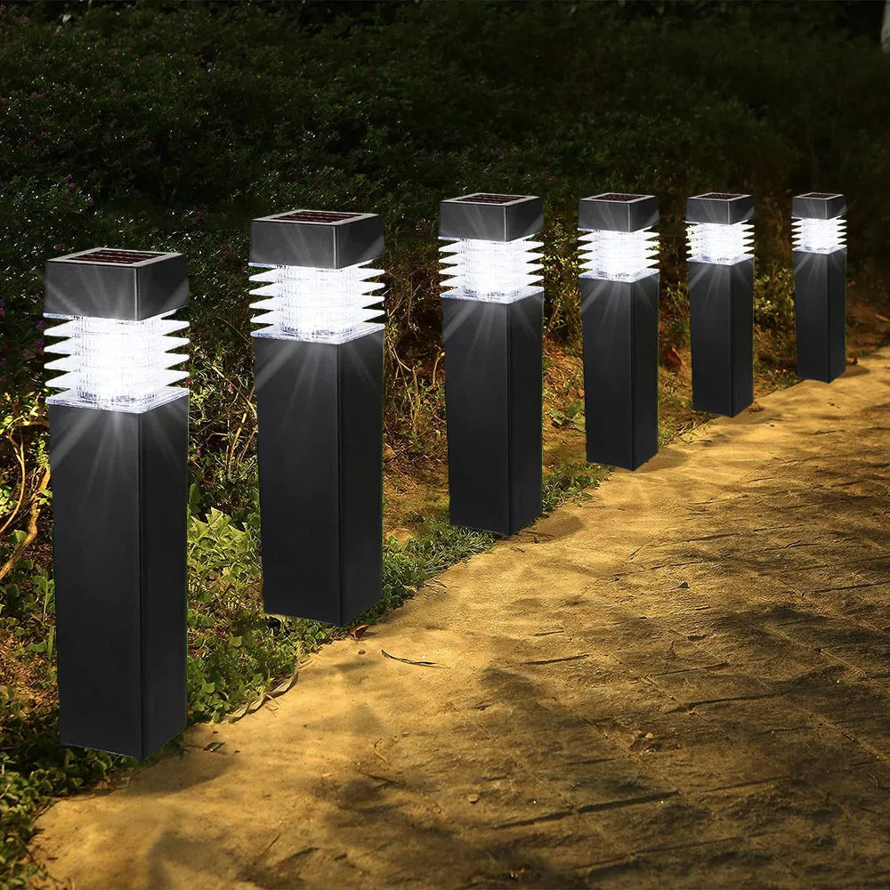 lampes solaires led de jardin imperméables pour éclairage extérieur - vue 2 sur 8