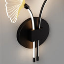 applique murale led en forme de feuille de ginkgo décorative