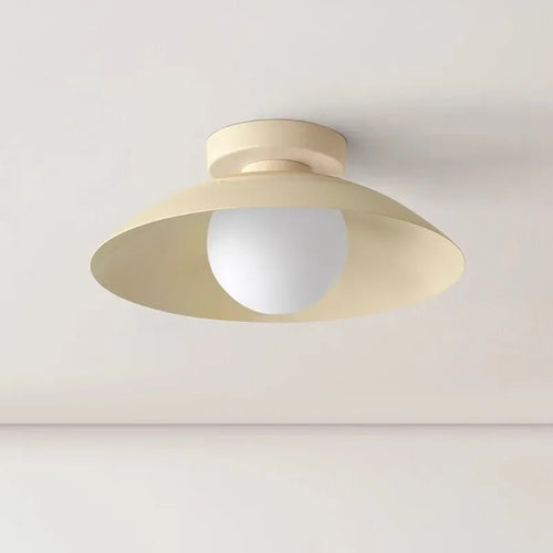 Plafonniers LED nordiques lampes d'abat-jour en métal coloré pour chambre salon vestiaire couloir allée entrée balcon lumière - vue 3 sur 10