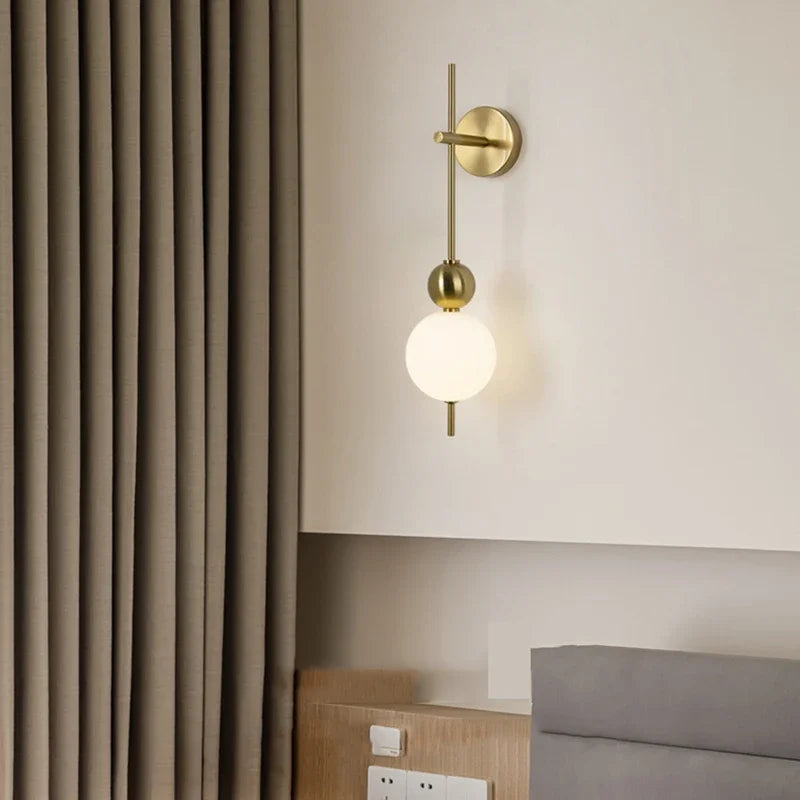 applique murale led créative en forme de boule décorative pour la maison - vue 4 sur 10