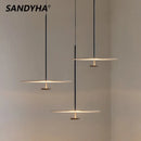 lustre led annulaire minimaliste suspendu
