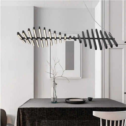 plafonnier led suspendu design nordique moderne éclairage intérieur décoratif - vue 3 sur 14