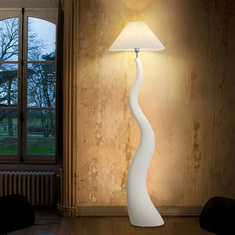 lampadaire courbé style nordique décoration haut de gamme champignon - vue 3 sur 9