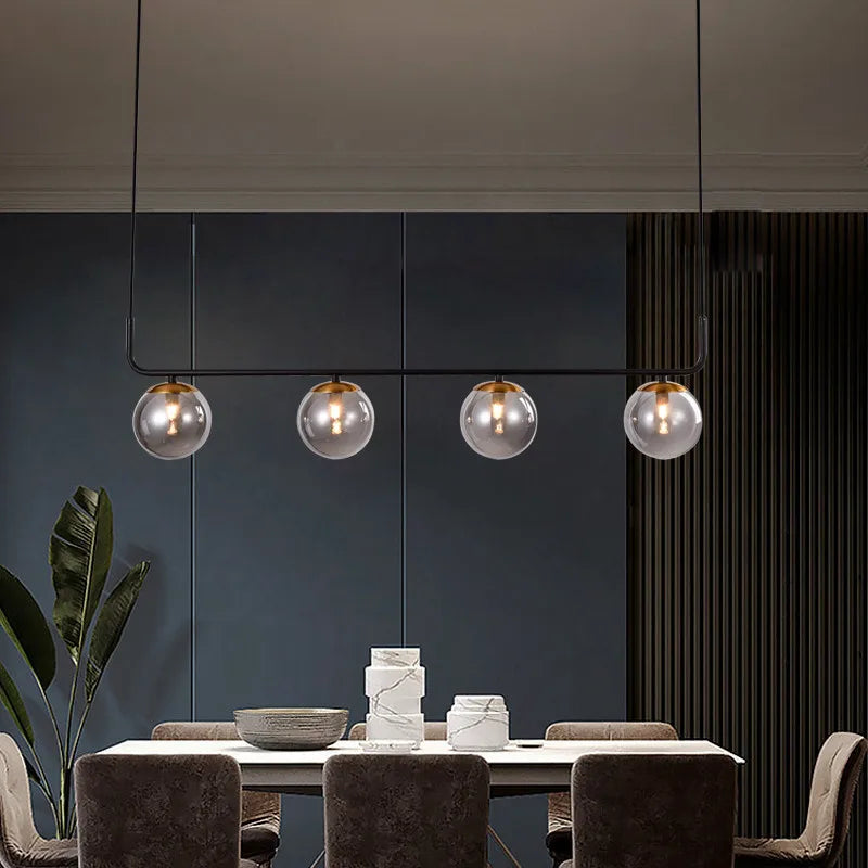 lustre moderne design nordique suspendu pour intérieur élégant - vue 3 sur 7