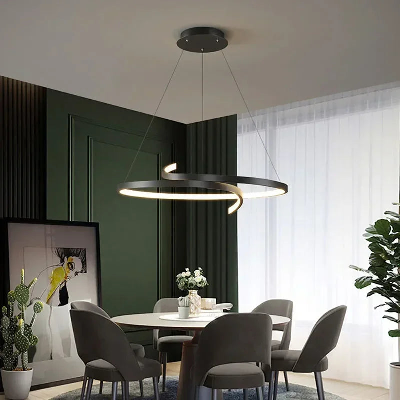 suspension moderne led pour éclairage intérieur et décoration - vue 3 sur 11