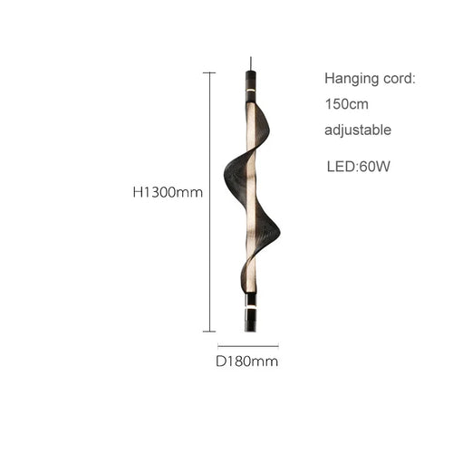 lustre design led acrylique tendance éclairage moderne 2024 - vue 16 sur 18