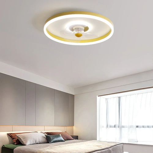 plafonnier led moderne avec ventilateur pour éclairage intérieur - vue 5 sur 11