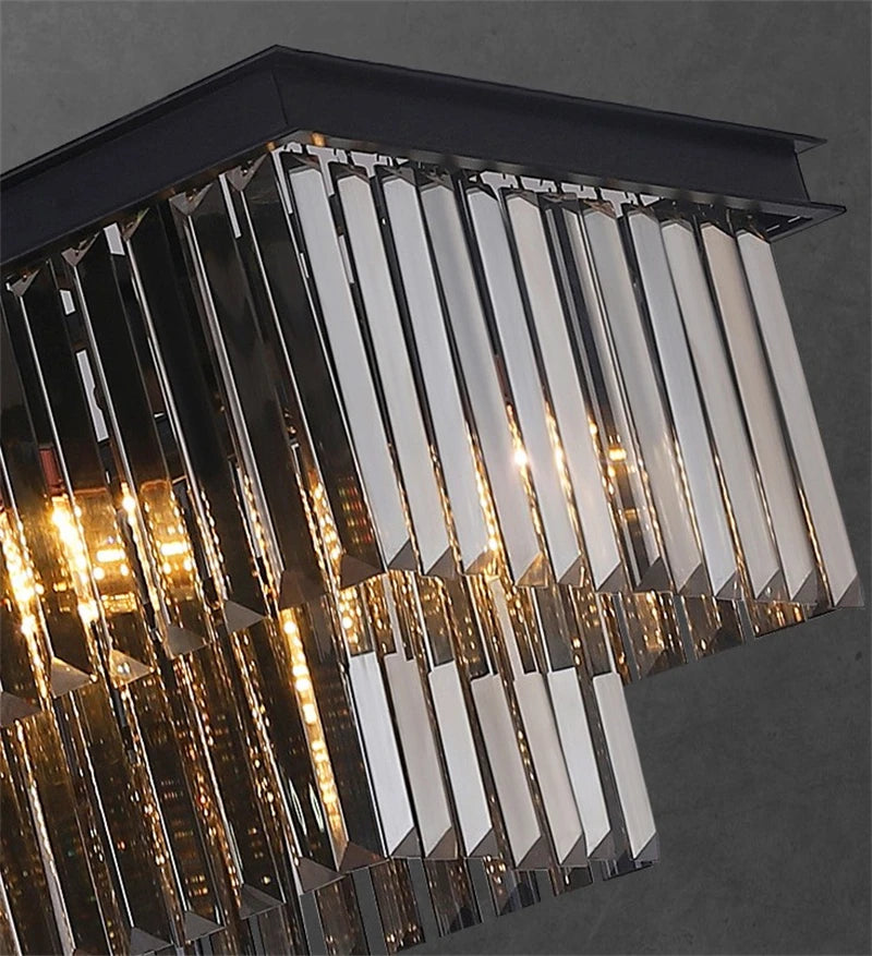 lustre moderne en cristal pour un éclairage élégant intérieur - vue 6 sur 6