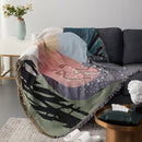 Plaid géométrique style nordique jeté canapé voyage polyvalent