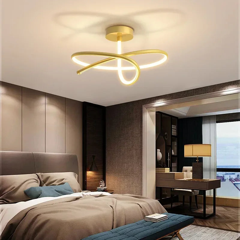 lustre moderne à leds pour décoration intérieure de luxe - vue 5 sur 12