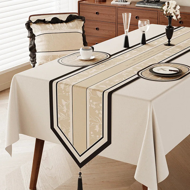 Chemin de table floral vintage style campagne vert
