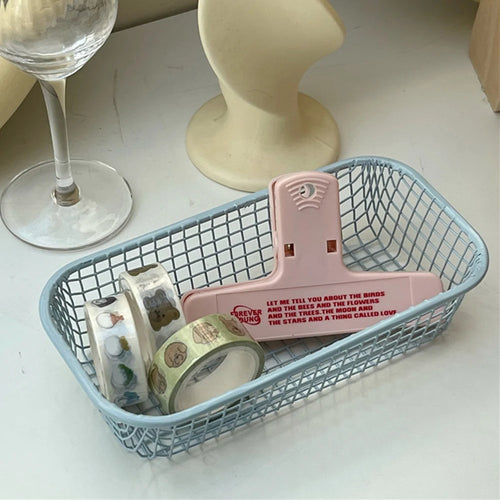 panier de rangement en métal pour bureau et maquillage - vue 10 sur 9