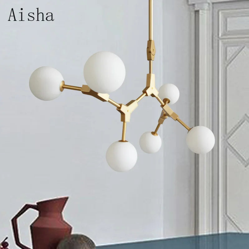 lustre moderne décoratif pour un intérieur nordique élégant - vue 3 sur 16