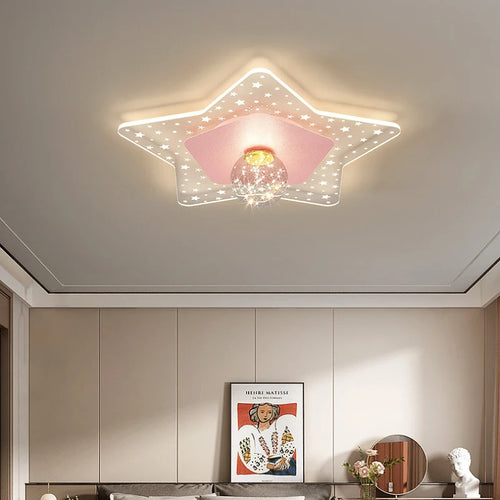 plafonnier moderne romantique pour chambre d'enfant chaleureux - vue 3 sur 8
