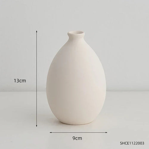 vase en céramique pour décoration florale nordique élégante - vue 9 sur 11