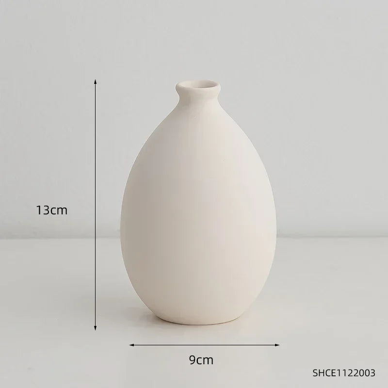 vase en céramique pour décoration florale nordique élégante - vue 8 sur 11