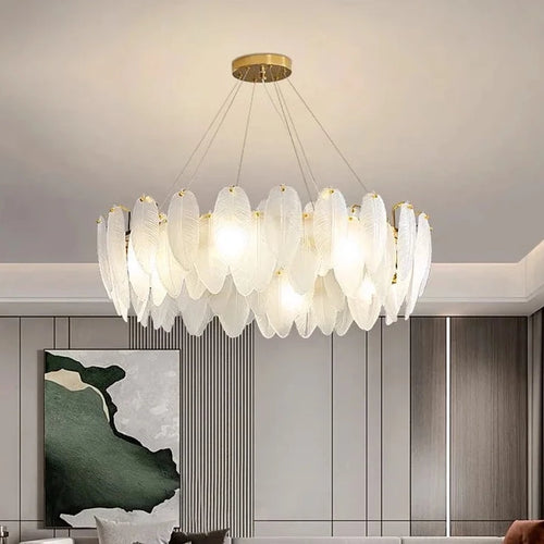 Lustre design moderne en verre - vue 3 sur 13