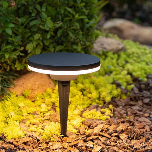 lampe de jardin led étanche éclairage extérieur décoratif en aluminium - vue 2 sur 8