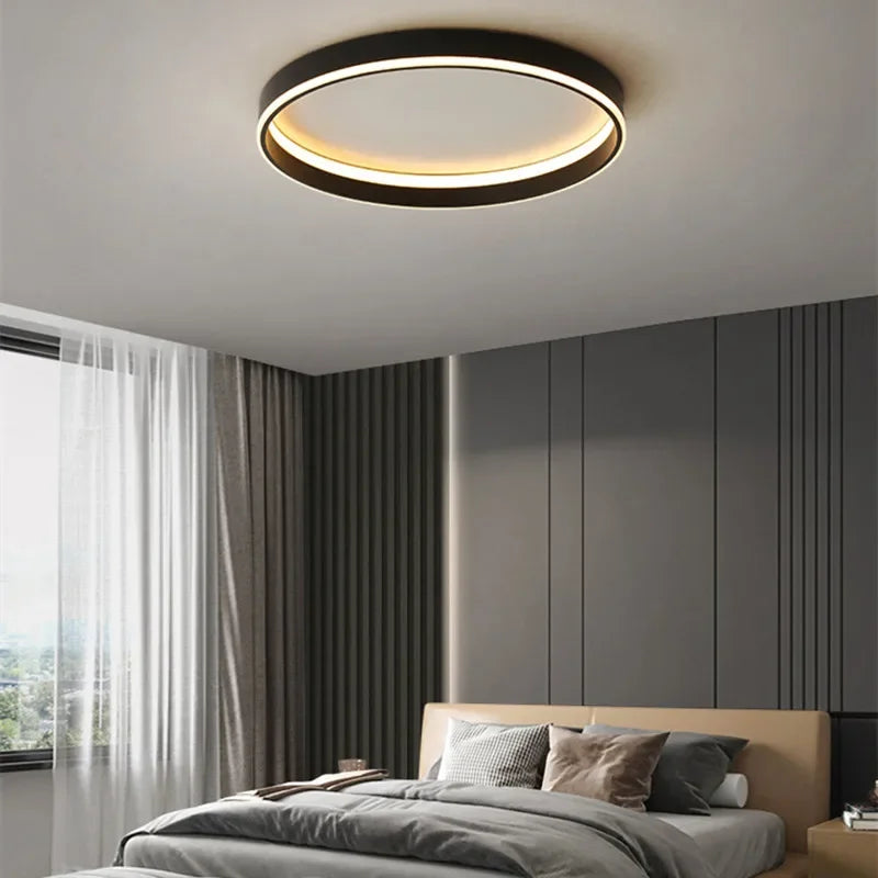 Plafonnier led ronde nordique pour intérieur - vue 6 sur 12