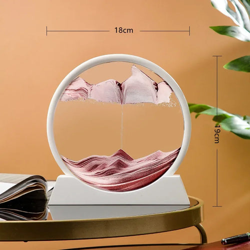 sablier en verre 3d paysage de sable en mouvement décoration artistique - vue 15 sur 54