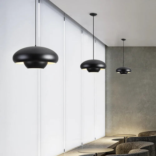 Suspension led nordique simple champignons luminaires suspendus intérieur - vue 7 sur 10